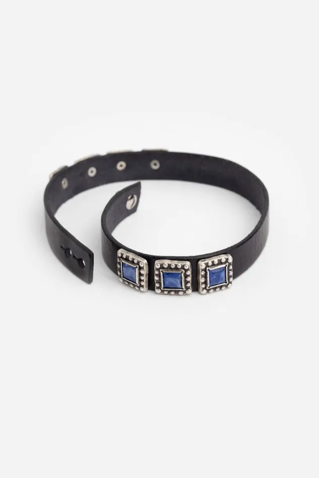 Women Johnny Was Jewelry Oceano Italian Leather Wrap Bracelet Black