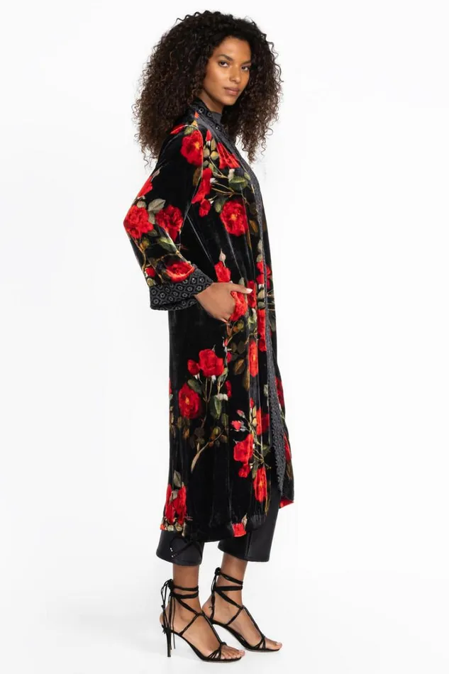 Women Johnny Was Kimonos Velvet Kimono Coat Rosana