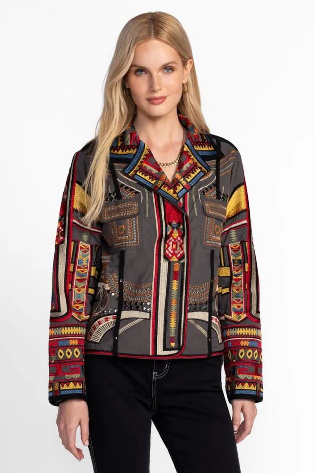 Women Johnny Was Outerwear Rufus Jacket Castor Grey