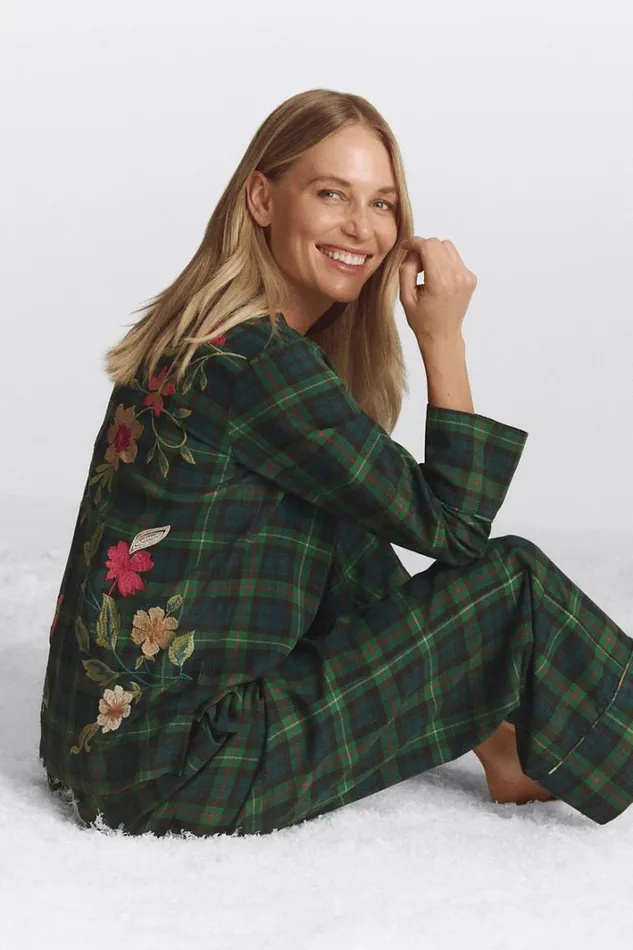 Women Johnny Was Sleepwear Rhoda Long Pj Set Rhoda
