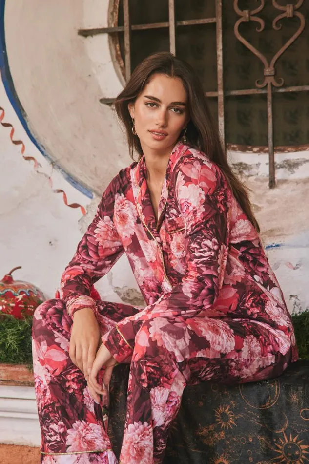 Women Johnny Was Sleepwear The Carly Pj Set Rosas