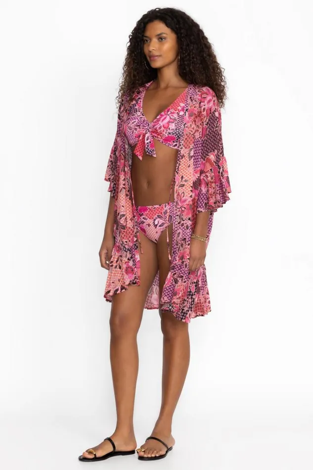 Women Johnny Was Swim and Resort Valennis Side Tie Hipster Bottom Valennis