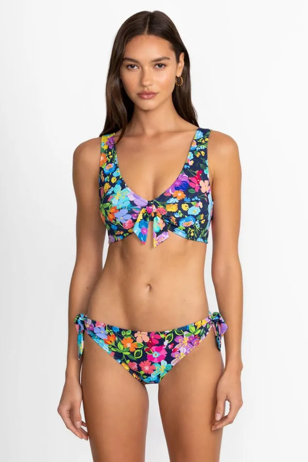 Women Johnny Was Swim and Resort Wild Bloom Bikini Top Wild Bloom navy