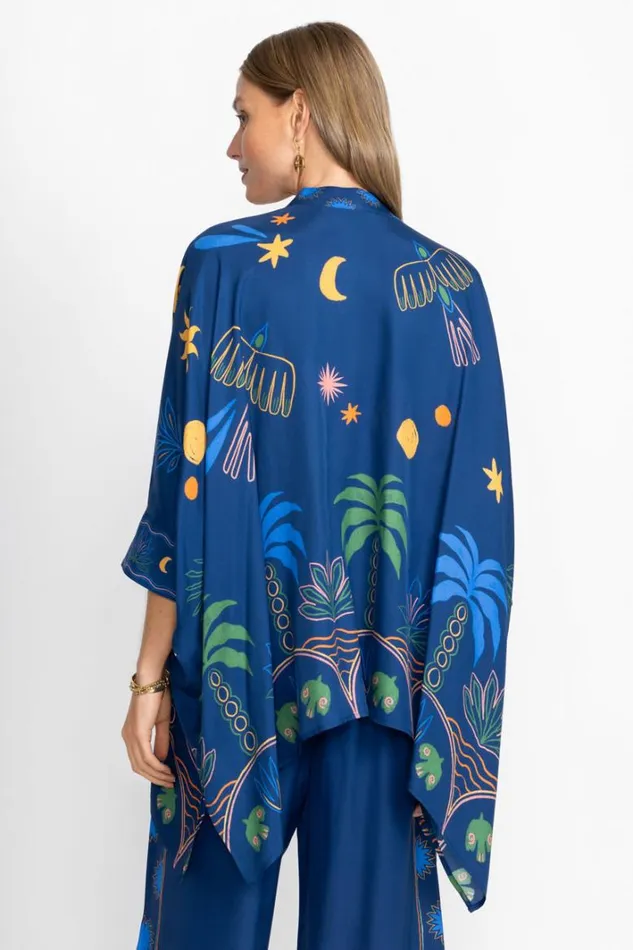 Women Johnny Was Tops Katia Oversized Blouse Del Mar