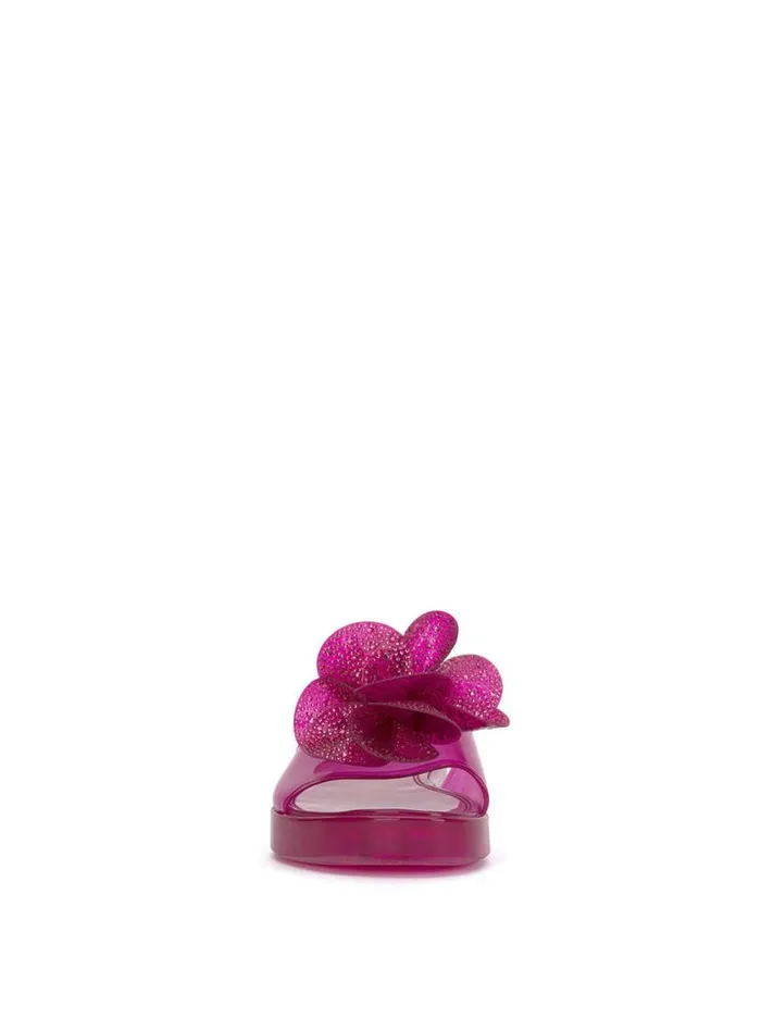 Women Kerah Lucite Flower Sandal In Fuschia Jessica Simpson Slides and Mules