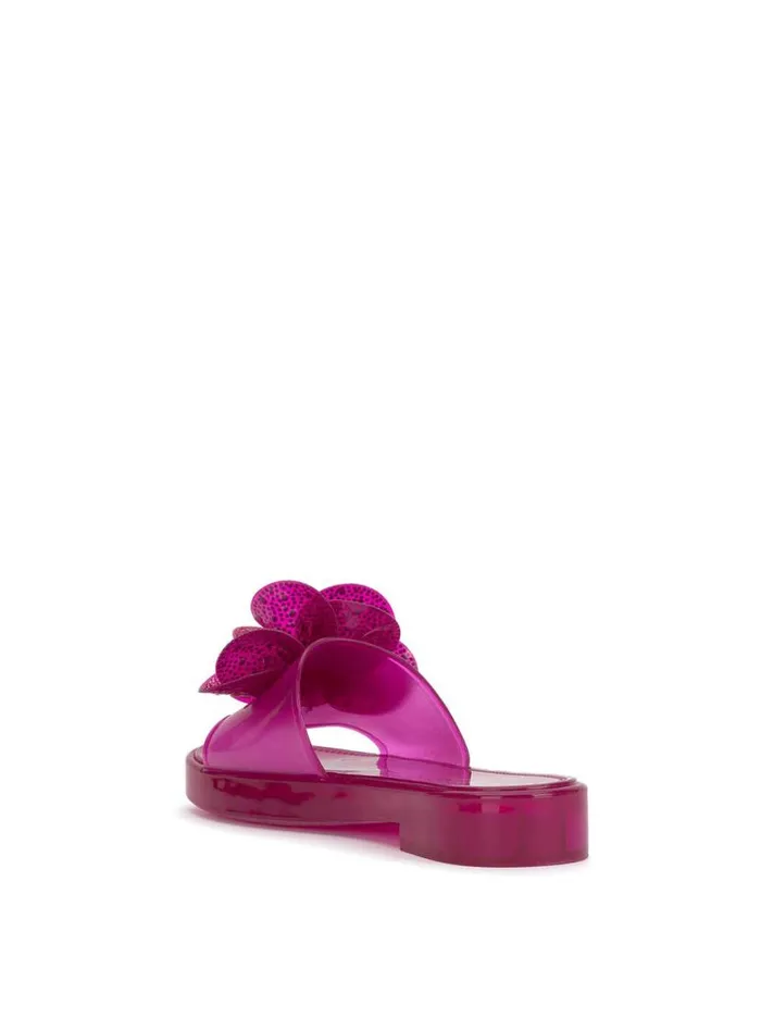 Women Kerah Lucite Flower Sandal In Fuschia Jessica Simpson Slides and Mules