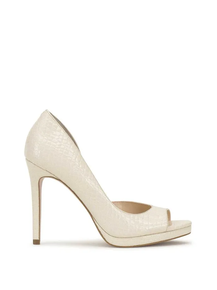 Women Kimli Peep Toe Pump In Bone Jessica Simpson Platforms