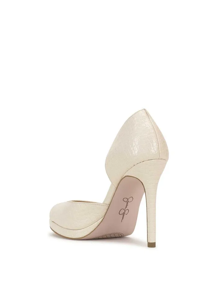 Women Kimli Peep Toe Pump In Bone Jessica Simpson Platforms