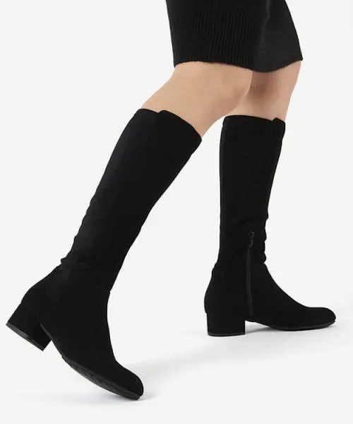 Women Knee High Boots Dune London Tayla 8211 Black Black Women Knee High Boots Dune London Tayla 8211 Black Black