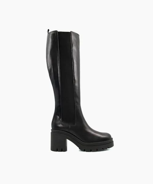 Women Knee High Boots Dune London Time 8211 Black Black