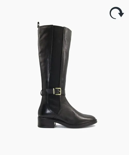 Women Knee High Boots Dune London Torent 8211 Black Black Women Knee High Boots Dune London Torent 8211 Black Black