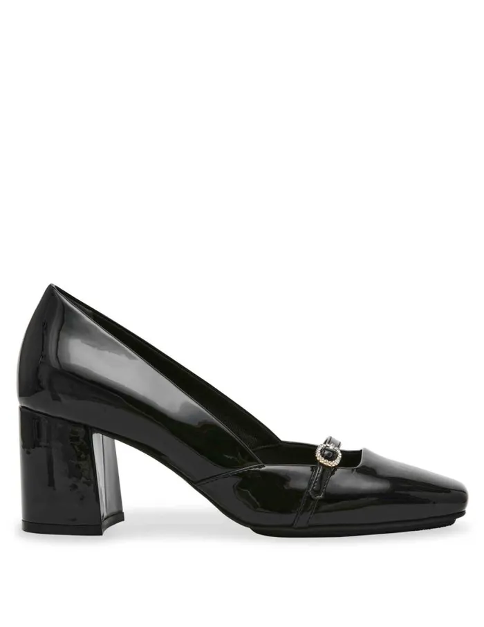 Women Lexington Tailored Pump Black Patent Anne Klein Heels