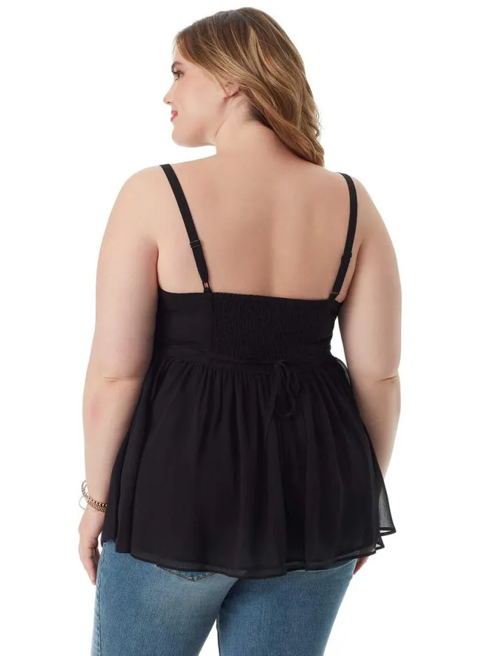 Women Lisabeth Cami In Black Jessica Simpson Tops and Tees