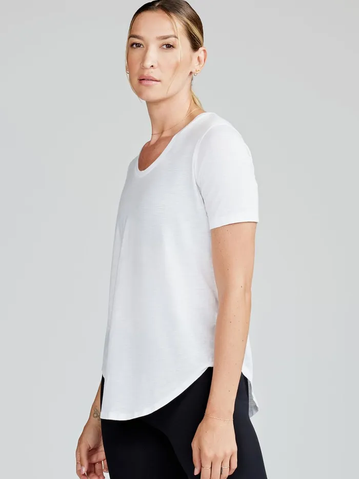 Women Longline TShirt Tasc Performance Short Sleeve TShirts Polos