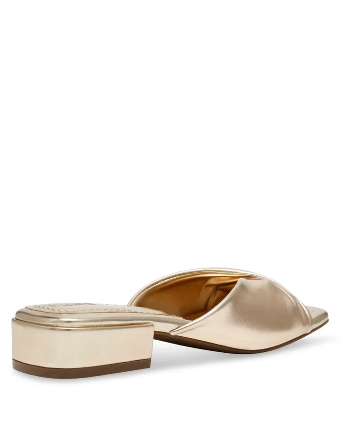 Women Lorena Light Gold Anne Klein Sandals and Slides
