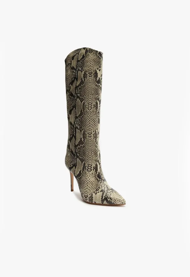 Women Maryana Boot Natural Snake Schutz Shoes Maryana Boots