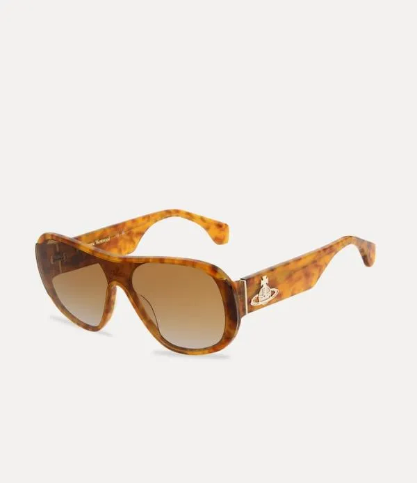 WomenMen Atlanta Sunglasses Amber Tort Viviennewestwood Sunglasses