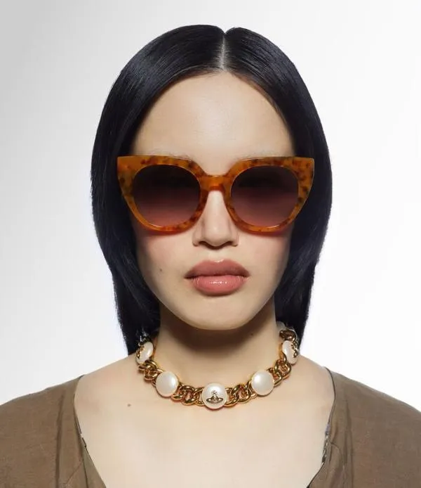 WomenMen Bridgitte Sunglasses Tort Pink Viviennewestwood Sunglasses