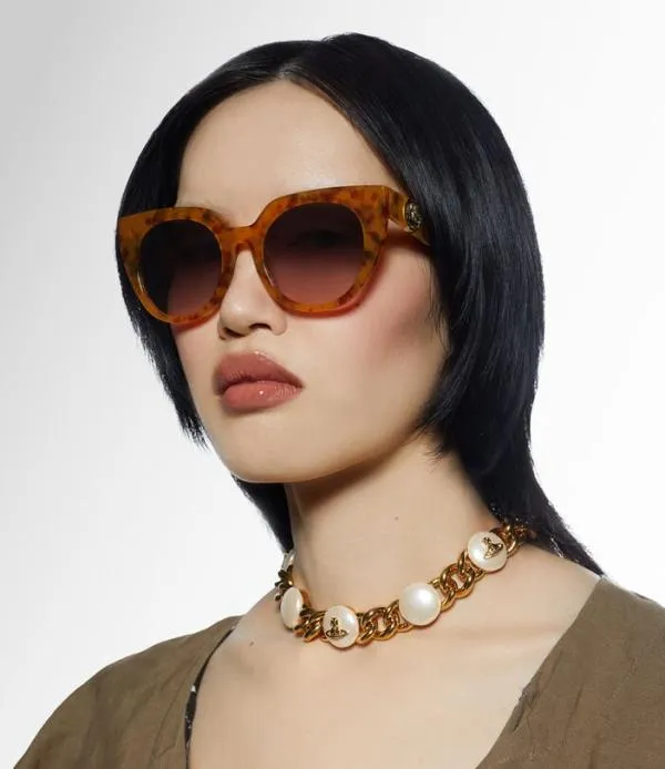 WomenMen Bridgitte Sunglasses Tort Pink Viviennewestwood Sunglasses