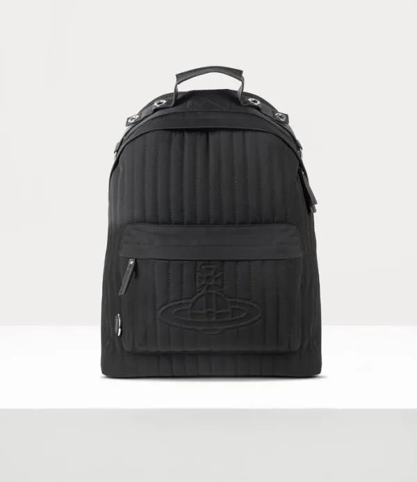 WomenMen Edward Quilted Backpack Black Viviennewestwood Backpacks