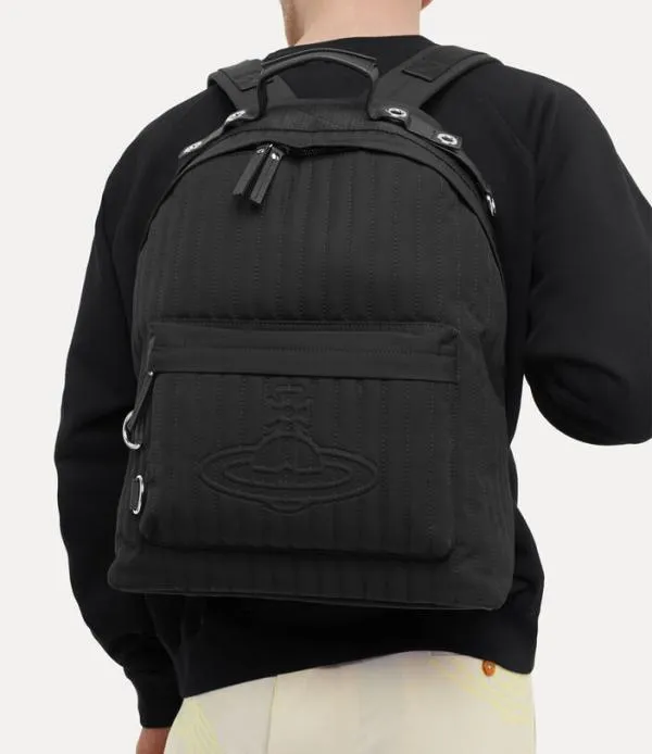 WomenMen Edward Quilted Backpack Black Viviennewestwood Backpacks