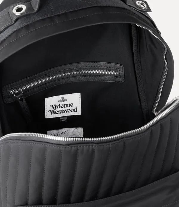 WomenMen Edward Quilted Backpack Black Viviennewestwood Backpacks