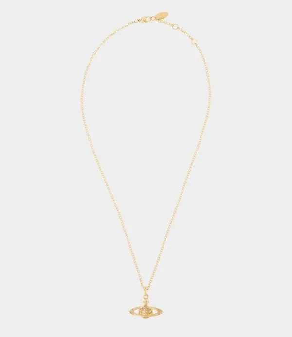 Women Mini Bas Relief Pendant Necklace Gold Viviennewestwood Necklaces
