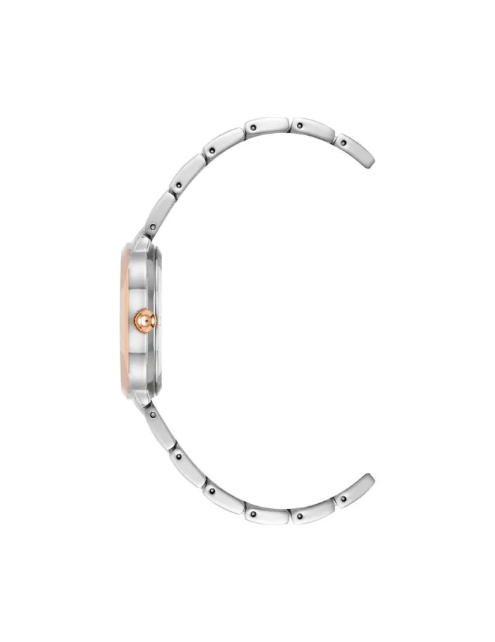 Women Minimalist Oval Case Watch Rose Goldtone Anne Klein Watches