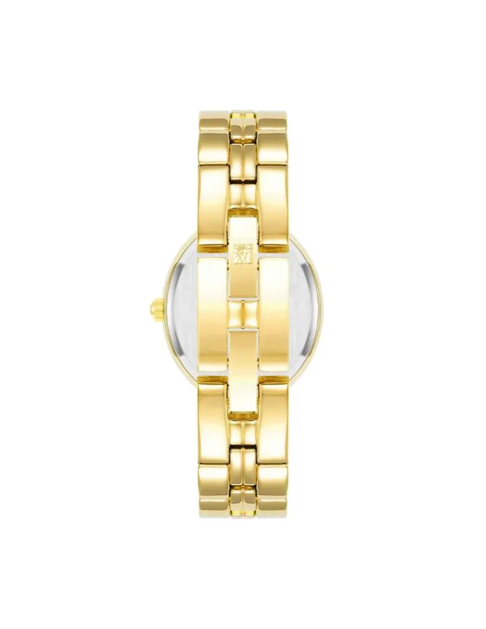 Women Minimalist Oval Case Watch Rose Goldtone Anne Klein Watches
