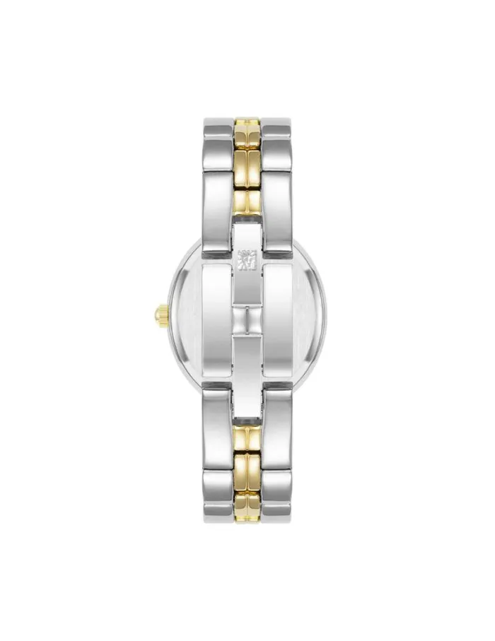 Women Minimalist Oval Case Watch Rose Goldtone Anne Klein Watches