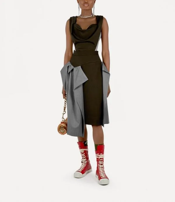 Women Nedda Skirt Grey MelangeMilitary Green Viviennewestwood Skirts