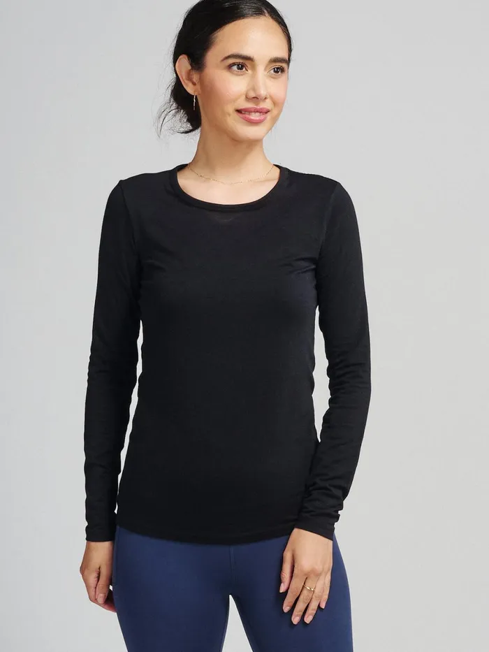 Women NOLA Long Sleeve TShirt Tasc Performance Yoga Studio