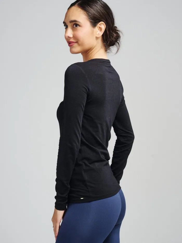 Women NOLA Long Sleeve TShirt Tasc Performance Yoga Studio