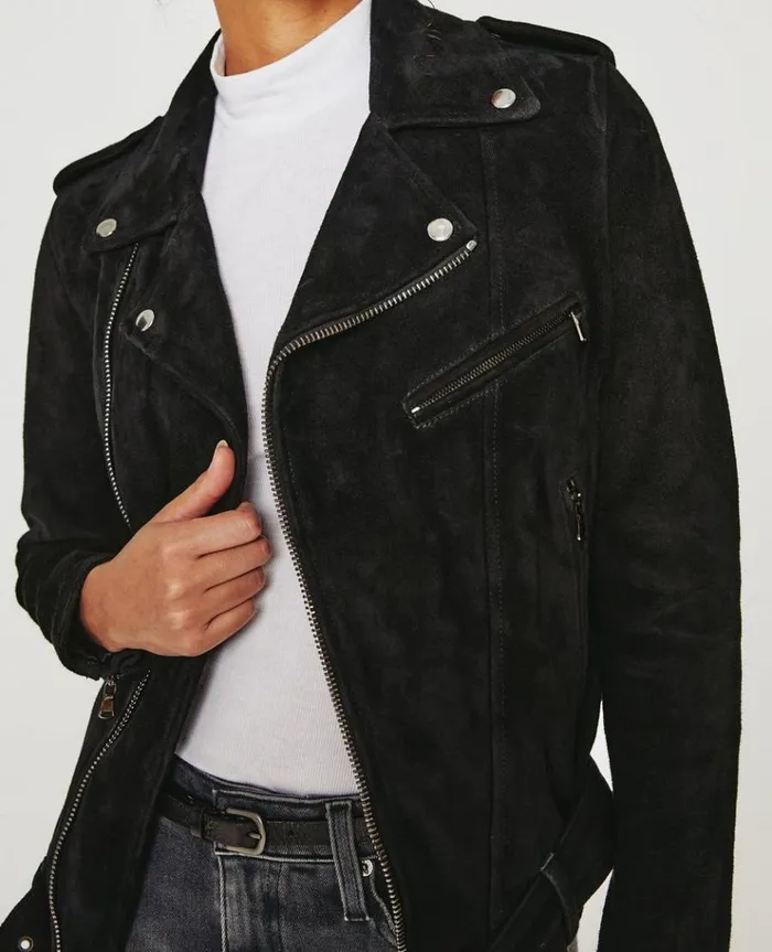 Women Outerwear AG Jeans Reese Moto Jacket True Black Women Outerwear AG Jeans Reese Moto Jacket True Black
