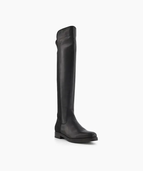Women Over The Knee Boots Dune London Tropic 8211 Black Black Leather Women Over The Knee Boots Dune London Tropic 8211 Black Black Leather