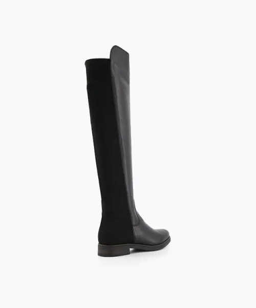 Women Over The Knee Boots Dune London Tropic 8211 Black Black Leather Women Over The Knee Boots Dune London Tropic 8211 Black Black Leather