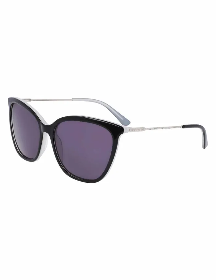 Women Oversized Square Sunglasses Black Anne Klein Sunglasses