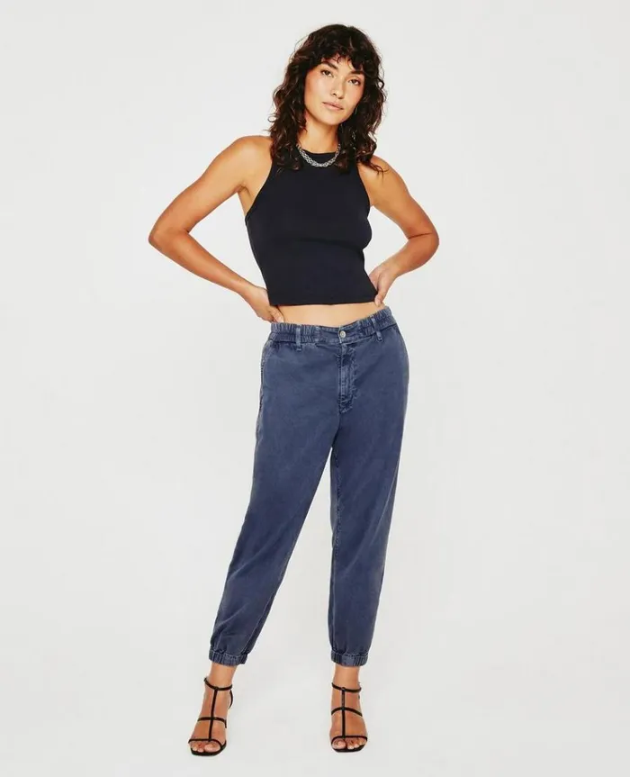 Women Pants AG Jeans Caden Jogger Sulfur Bohemian Blue