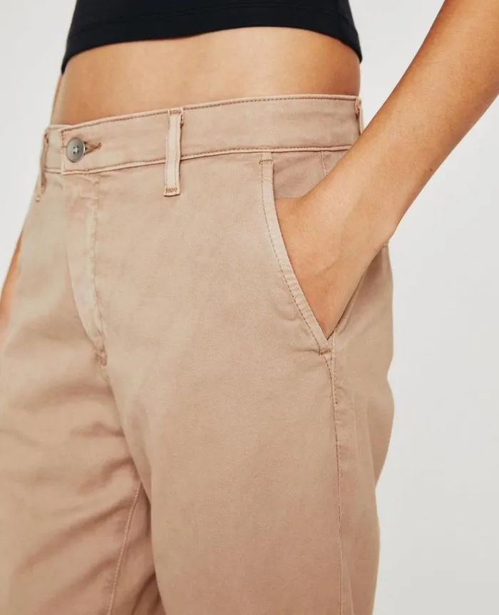 Women Pants AG Jeans Caden Sulfur Almond Biscotti