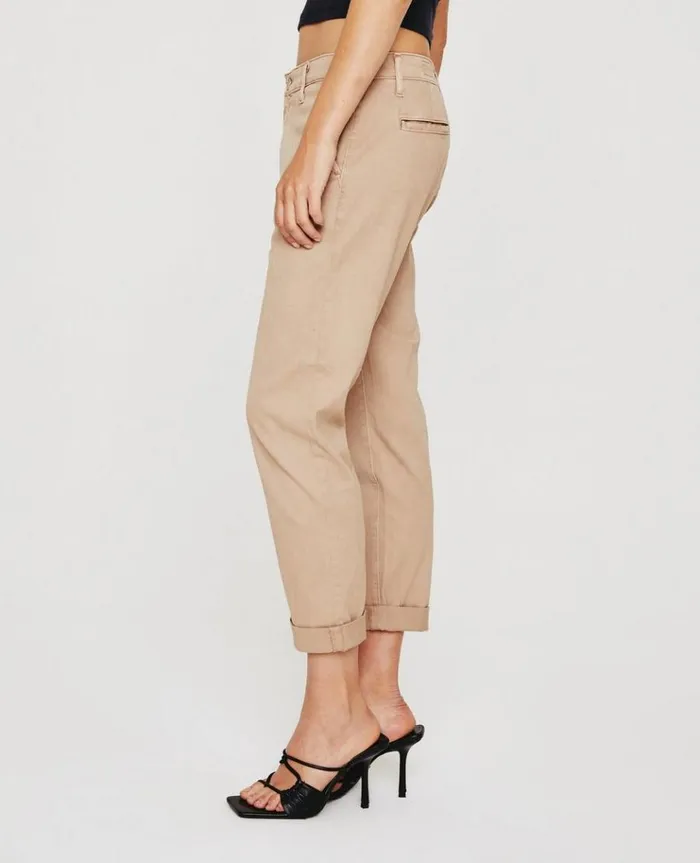 Women Pants AG Jeans Caden Sulfur Almond Biscotti