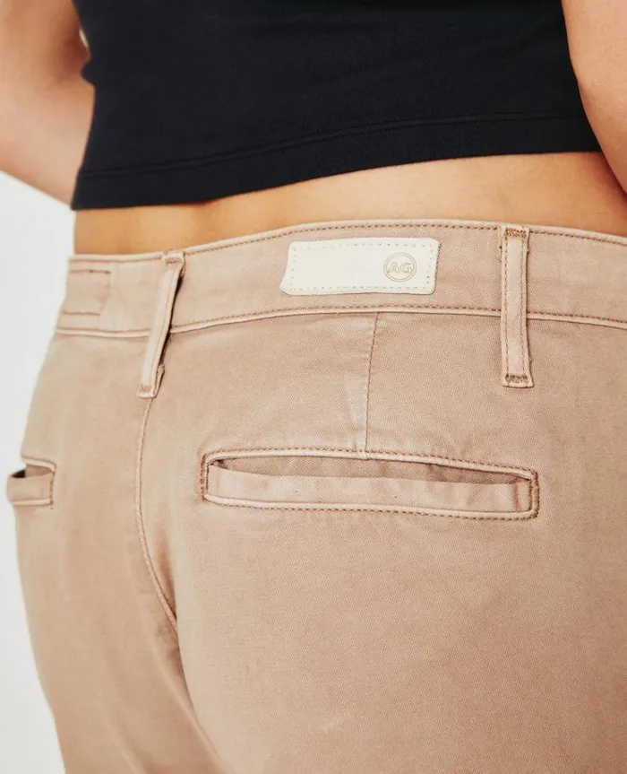 Women Pants AG Jeans Caden Sulfur Almond Biscotti