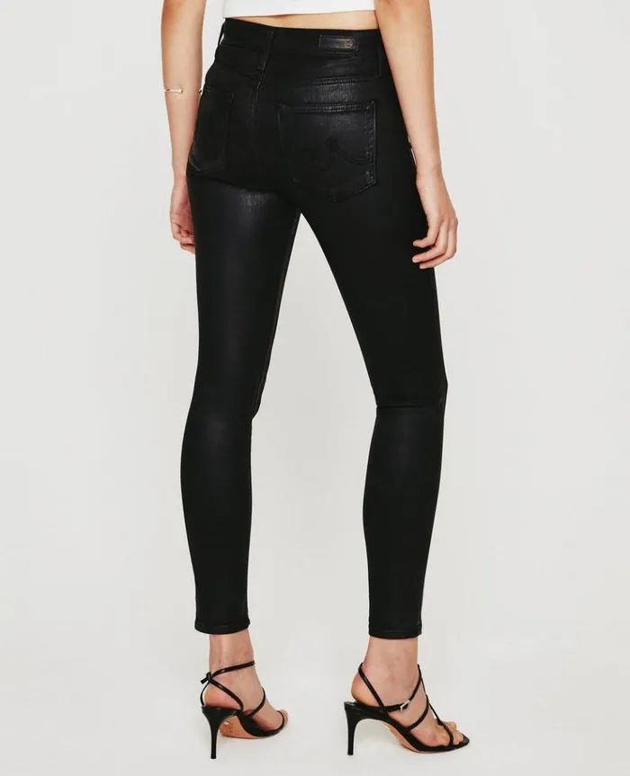 Women Pants AG Jeans Farrah Skinny Ankle Ltt Lt Super Black Women Pants AG Jeans Farrah Skinny Ankle Ltt Lt Super Black