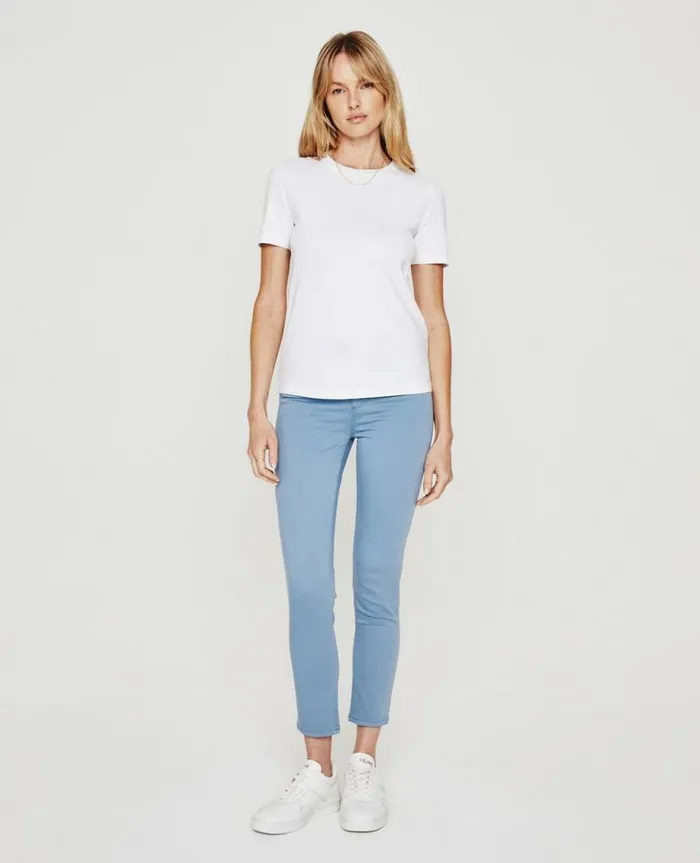 Women Pants AG Jeans Prima Crop Clear Skies