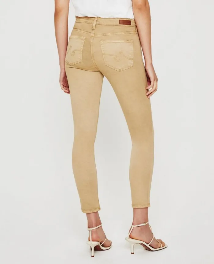 Women Pants AG Jeans Prima Crop Sulfur Toasted Almond Women Pants AG Jeans Prima Crop Sulfur Toasted Almond