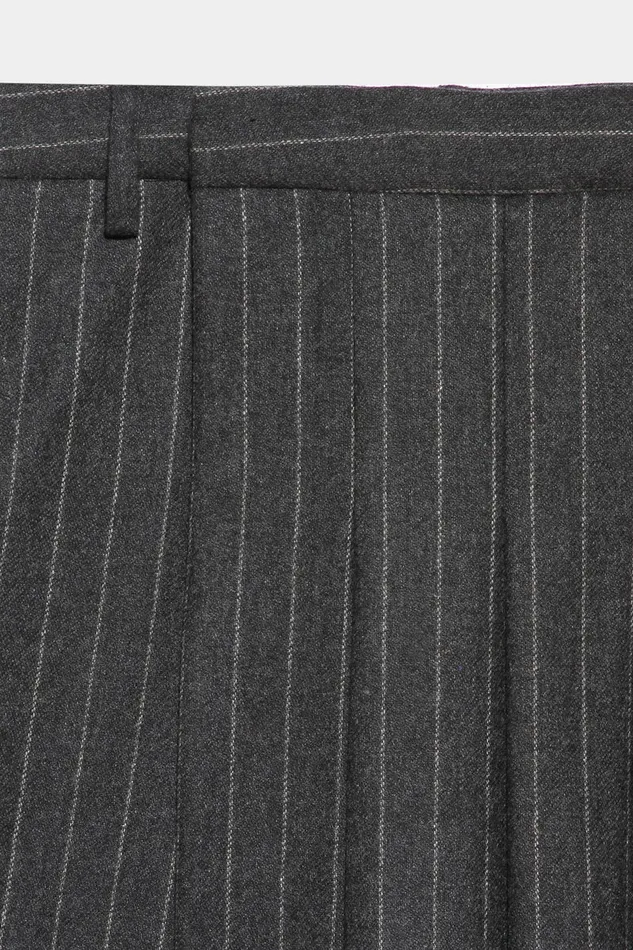 Women Pants and Shorts R13 Kilted Trouser 8211 Grey Pinstripe