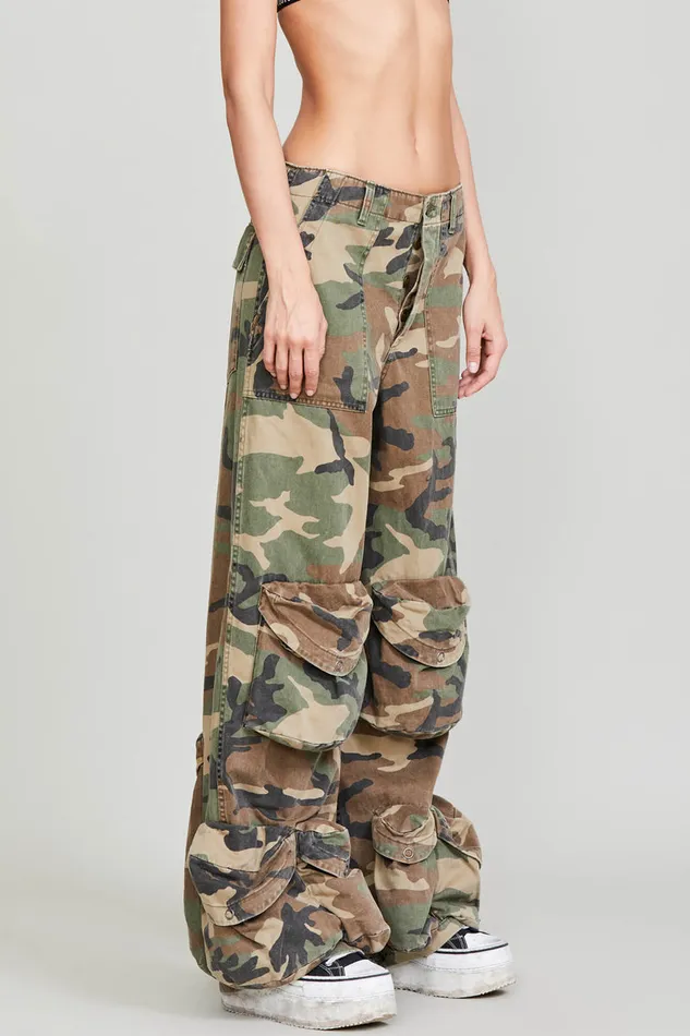 Women Pants and Shorts R13 MultiPocket Utility Pant 8211 Camo