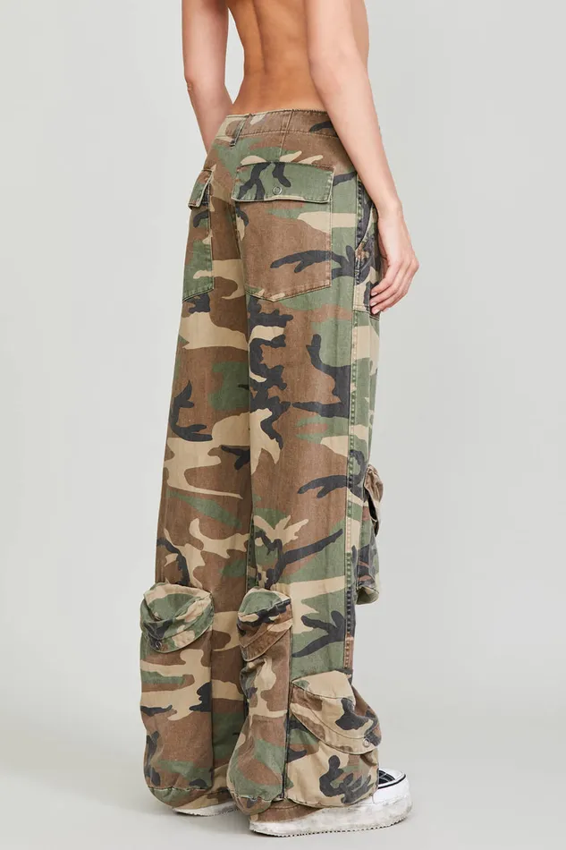 Women Pants and Shorts R13 MultiPocket Utility Pant 8211 Camo