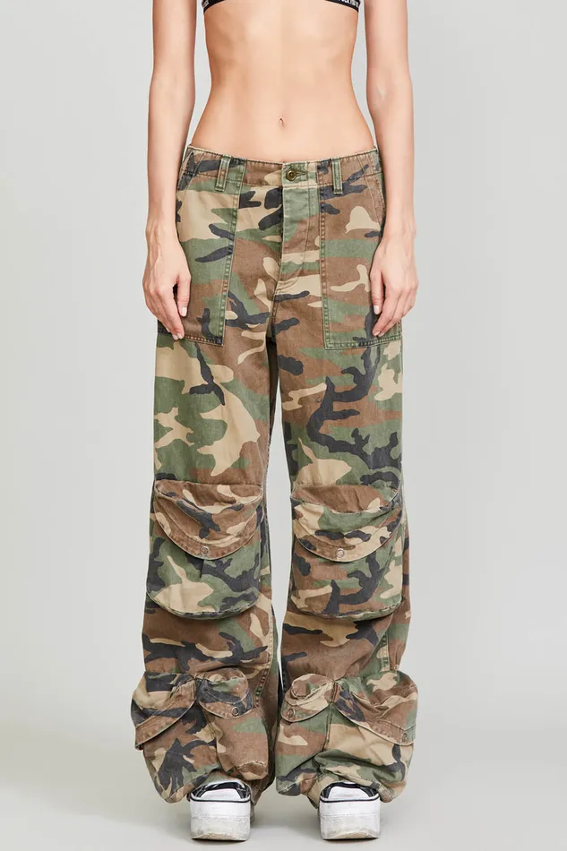 Women Pants and Shorts R13 MultiPocket Utility Pant 8211 Camo