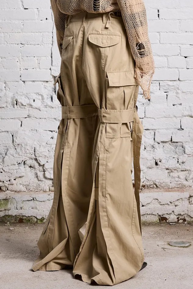 Women Pants and Shorts R13 Trench Cargo 8211 Light Khaki