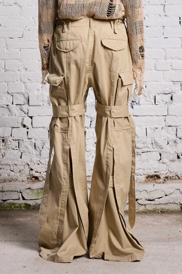 Women Pants and Shorts R13 Trench Cargo 8211 Light Khaki